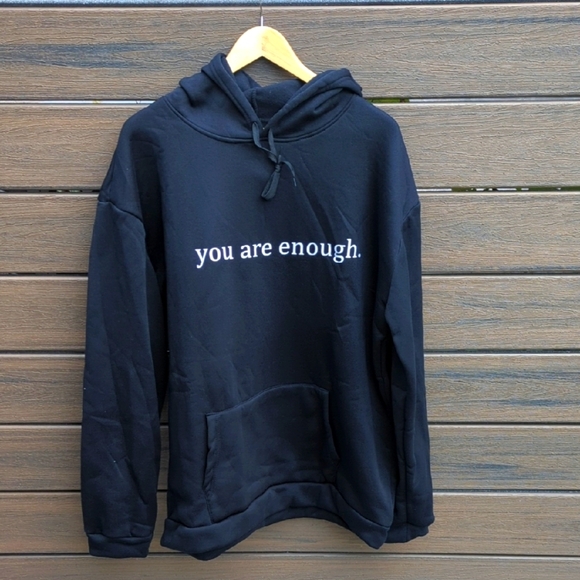 Women's Black Hoodie with Motivational Print - Size 3X NWT - Picture 1 of 5